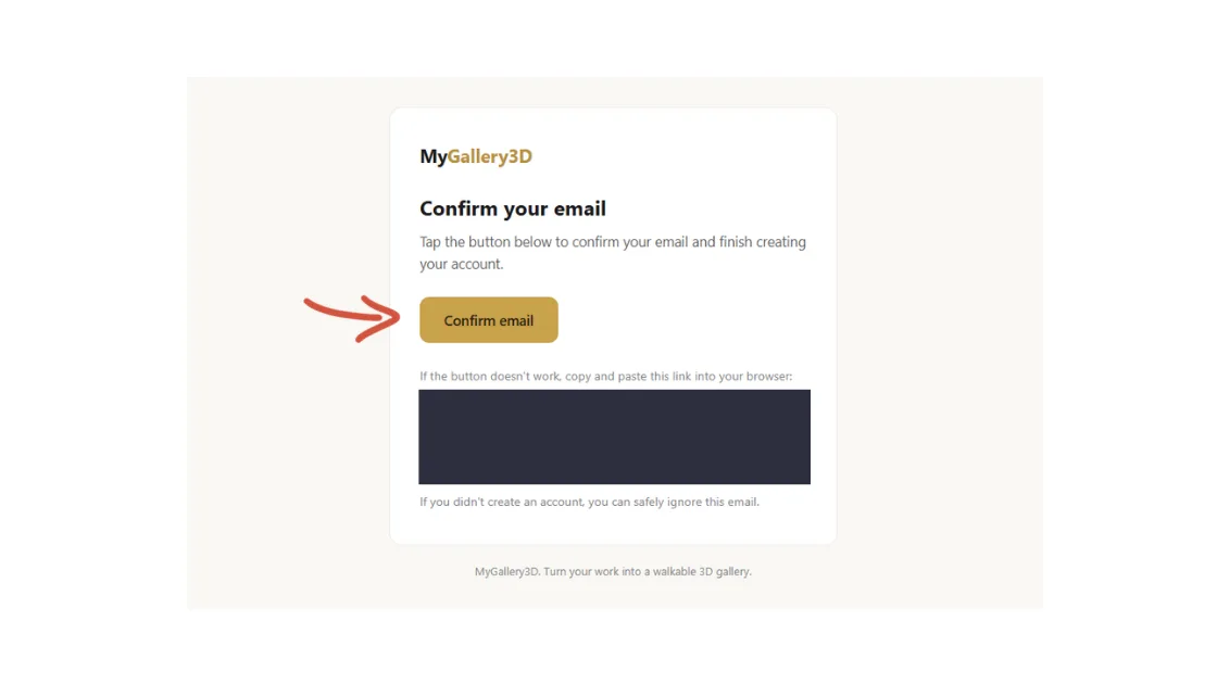 Click the link in your email